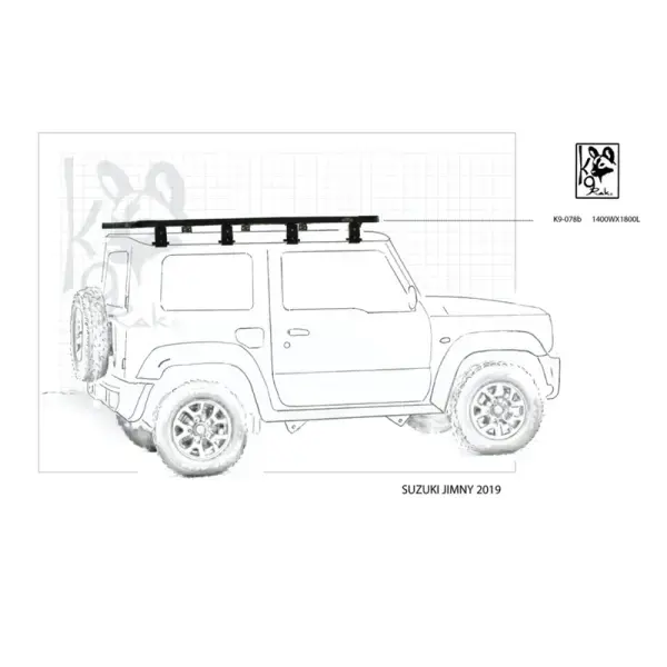 Achetez Eezi-awn K9 Roofrack Suzuki Jimny-1400 X 1800 Mm au m