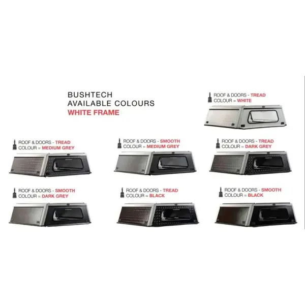 Achetez Bushtech Canopy Nissan Navara (2011-2016)-double Cab-