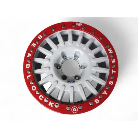 Dirty Roamer Jante alu Braid Winrace beadlock Blanche 8x16 6x